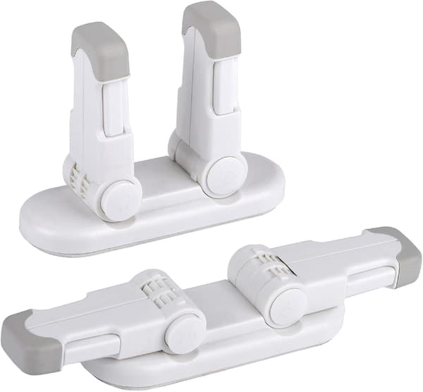 Baby Säkerhetslås Dörrstopp (Förbättrad), 2-pack Barnsäkerhet