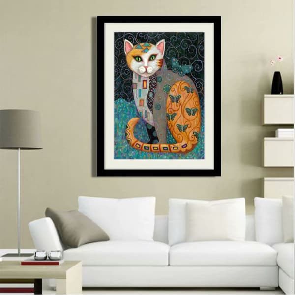 30x40cm Voksen Barn 5D DIY Diamantkunst Maleri Sett - Stjernekatt