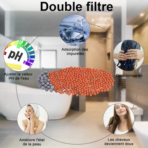 Badeværelse Bruser Håndbruser 7 farver LED Brusehoved Højtryk