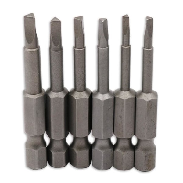 2 st 6 stycken Magnetiska Triangelhuvud Skruvmejselbits 50mm S2 Stål