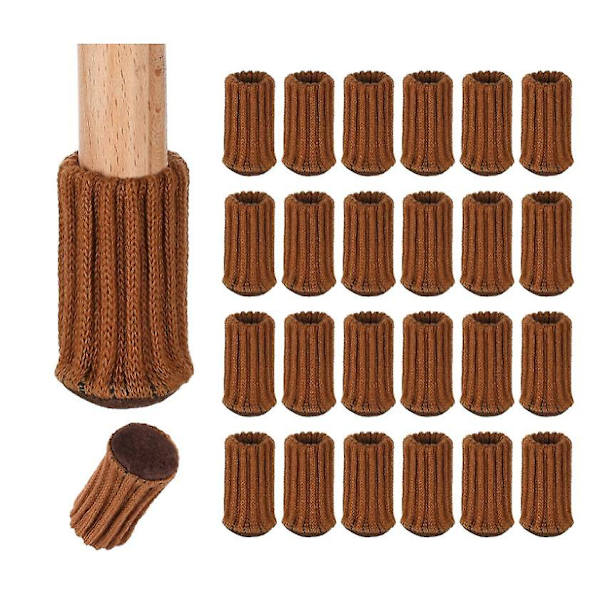 16-pack möbelsockor i stickad design för stolsben