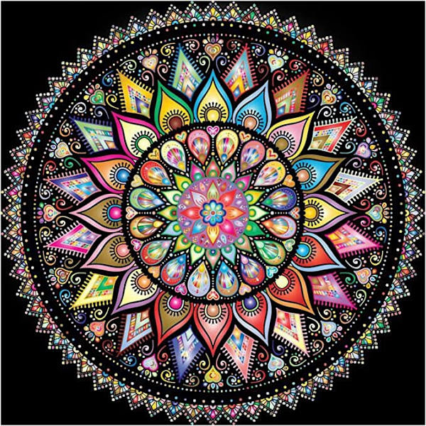 30x40cm 5D DIY diamantmålning set för vuxna och barn - mandala blomma