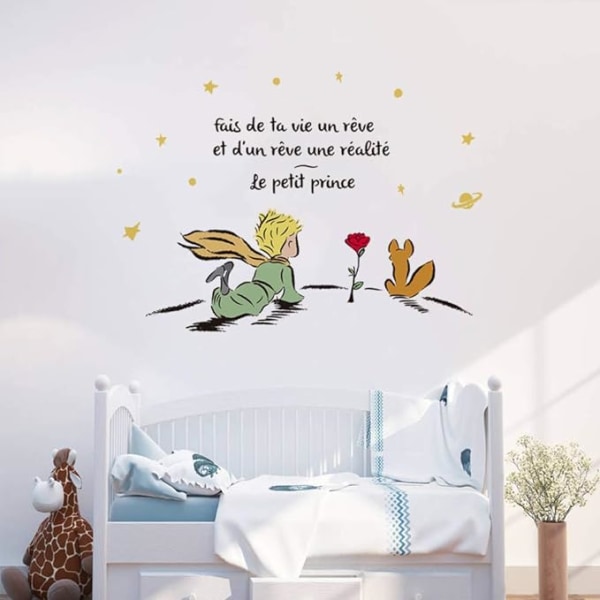 The Little Prince Wall Sticker Väggdekaler Citat Gör ditt liv