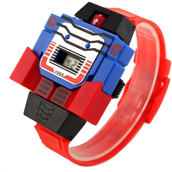 Digitalt Pu-ur Bumblebee Transformers Armbandsur för Pojkar och Flickor