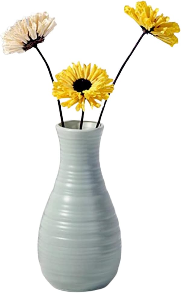 Plastvaser for blomster, holdbare og moderne, for stue, kontor, bryllupsdekorasjon