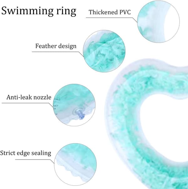 Feather Love Bade Ring (Grøn)