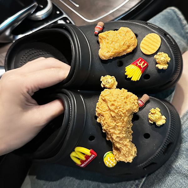 11 stk. Store Kyllingeoverlår Sko Tilbehør til Croc Charms