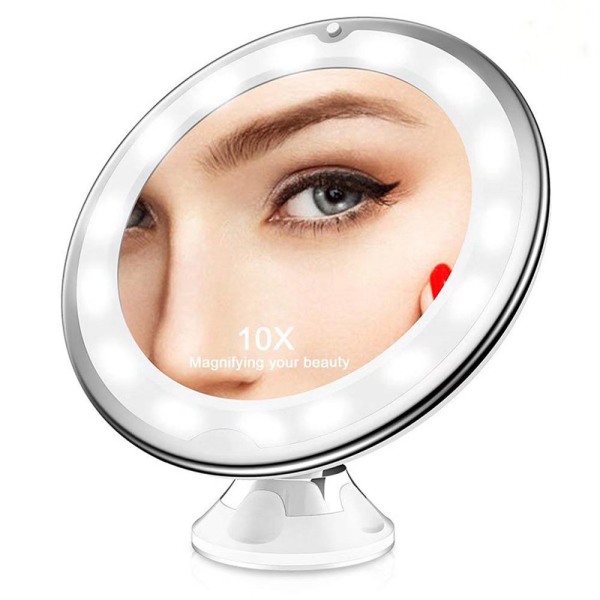 10-retnings sugekop makeup spejl LED lys makeup spejl
