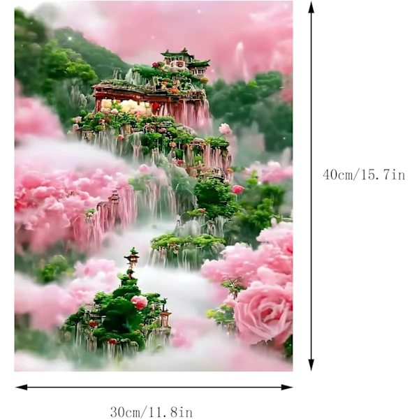 (Tiangongque 30x40 cm) DIY diamantkonstset, 5D diamantmålning c