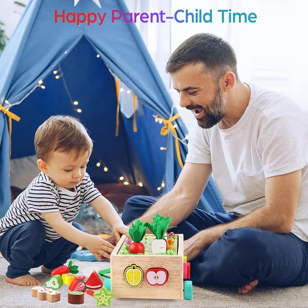 2 år | Treleke for baby 1 år | Trepuslespill Gulrothøsting