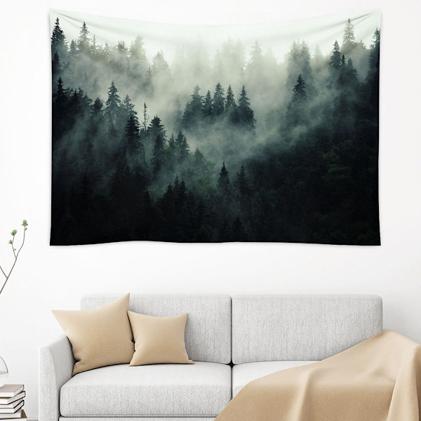 Non-woven väggmålningstapet Skog dimma Modern fleece vardagsrum Be