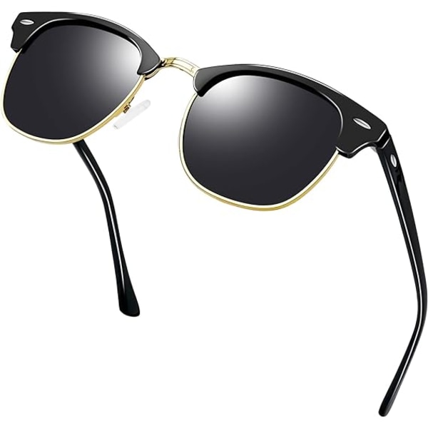 Halvkant polariserede solbriller til mænd Damer Klassisk køreglas