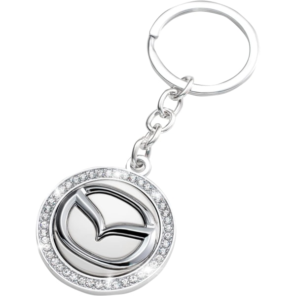 Mazda Nyckelring Billogotyp Nyckelring Diamanttillbehör Lämplig för