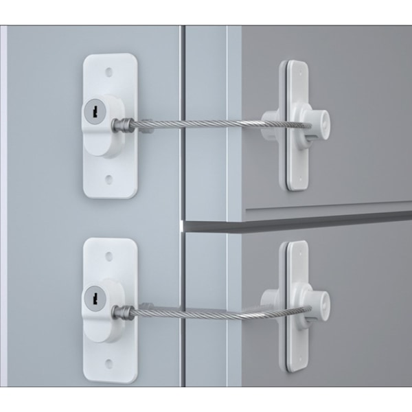 2-pack fönsterlås för fönster, fönsterbegränsningslås för barnsäkerhet