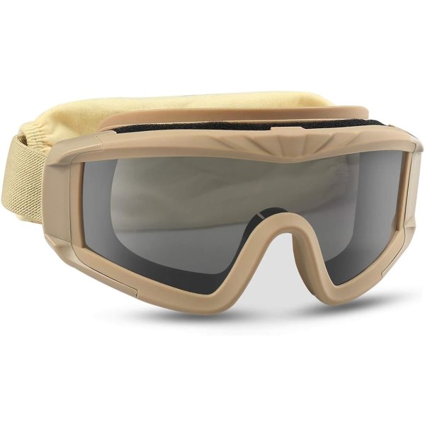 Airsoft-lasit Tactical Safety Glasses Anti-Fog Goggles Metsästys