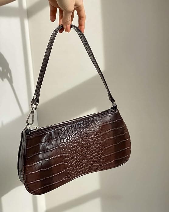 EVA Skulderveske for kvinner, brun