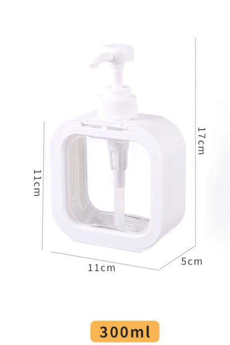 2 stk. flydende sæbedispenser køkkensæbedispenser shampoo og brusegeldispenser, sæbedispenser, til køkken, bruser (300 ml)
