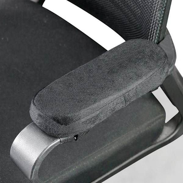 (Sort) Armlænspuder til stol Albuepude Trykaflastning Kontorstol Gamingstol Armlæn med Memory Foam Ar