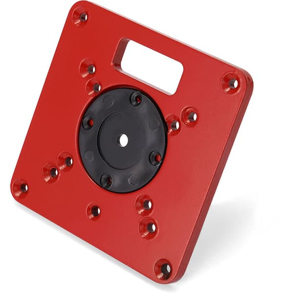 Multifunksjonell ruterbordpluggplate trebearbeidingsbenk aluminium