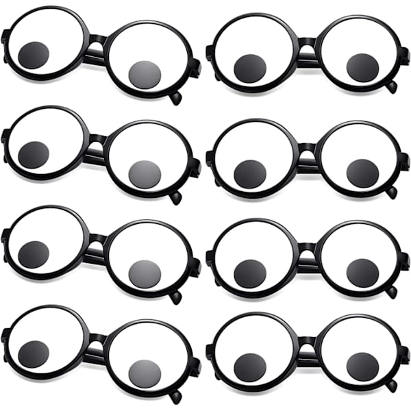 8 Par Googly Eye-glasögon Roliga Ögon Glasögon Jätte Googly Eye Gla