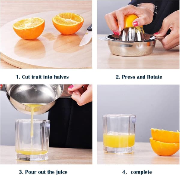 Manuel Citruspresse i Rustfrit Stål, Manuel Citronpresser, Manuel