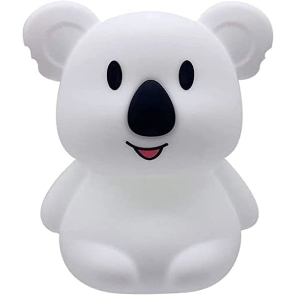 Mjuk silikon LED nattlampa för barn - Koala, färgväxlande/USA