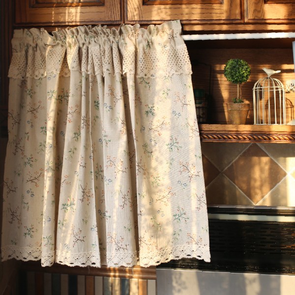 140*50cm, panel curtain valance for kitchen bedroom decor with ro