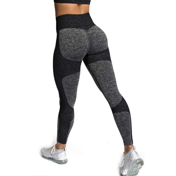Yogabyxor för kvinnor med hög midja - Basic (S-Svart)