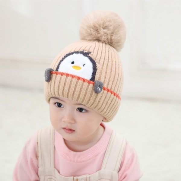 Winter Warm Stickad Hat Scarf Set for Kids, Winter Thicken Fleece