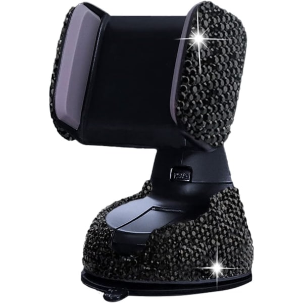 Bling Car Phone Holder, 360° Adjustable Crystal Auto Phone Holder