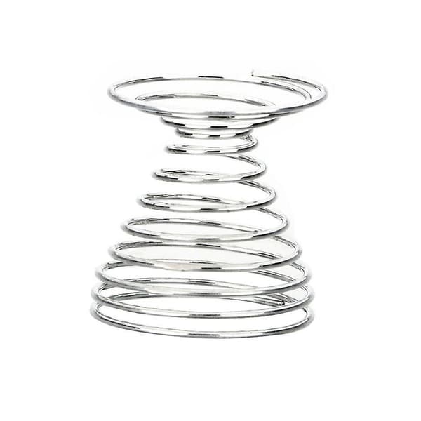 10 st Metall Spiralfjädertråd Bricka Äggkopp Förvaring Hållare Rack K