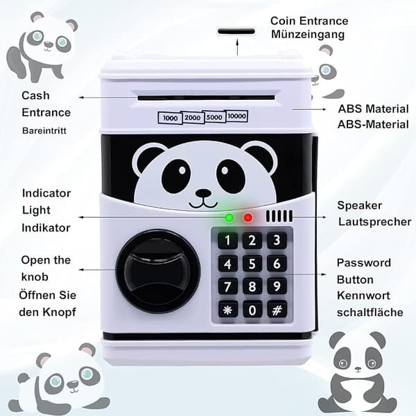 1 stk Elektronisk Pengegris med Kodeord, ATM Pengegris Pengegris B
