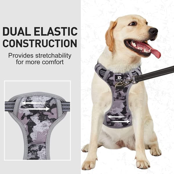 No Pull Hunde Sele, Stor Mellem Sele Reflekterende Justerbar