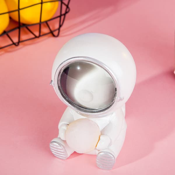 Astronaut nattlys i stjerneformet dyreform - dekorasjon for baby