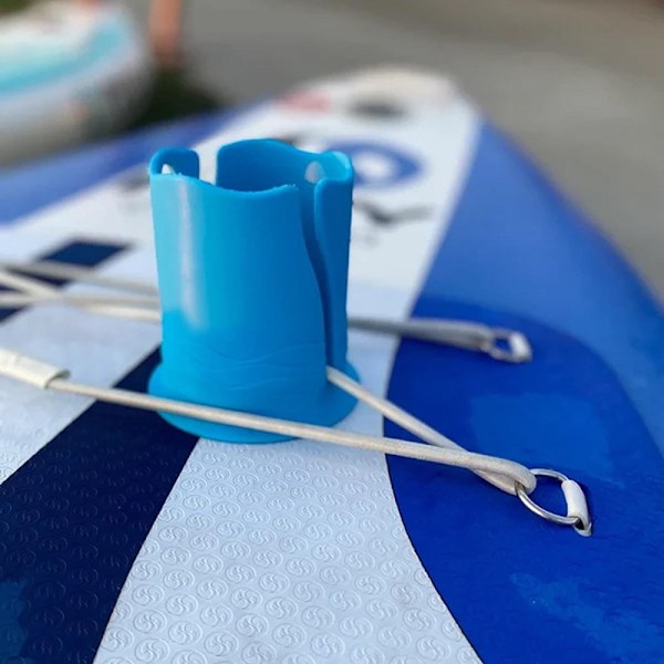Kopholder - Sugeskålsholder - Surfbræt - Blå