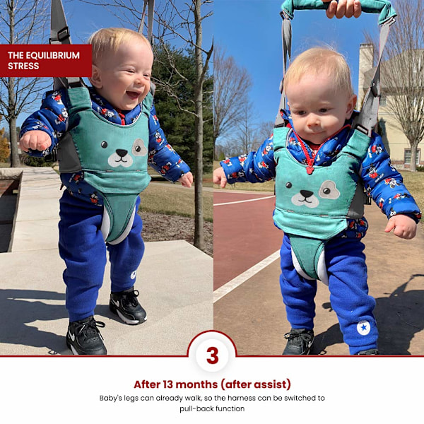 (Rosa) Baby Walker Carrier - Håndholdt Gåsele for Barn - Toddler Baby Walker Carrier Assist Belt - Hjelpemiddel for Barns Gåtrening
