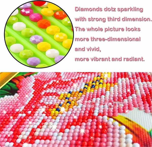 Diamantmalingssett for voksne 30x40cm, full diamantmaling B