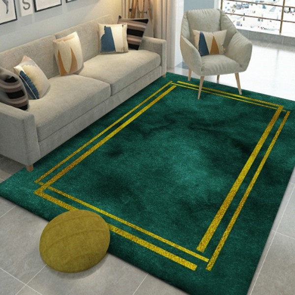 modern abstrakt grön matta