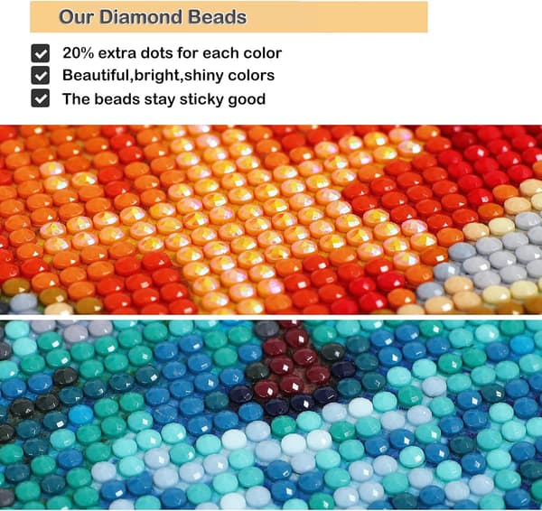 Diamantmaleri 30x40cm, 5D Diamantmalerisett for Voksne, Bl