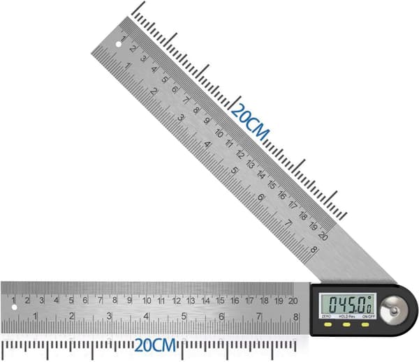 Digital Vinkelmåler 0-360° Digital Inclinometer Rustfrit Stål