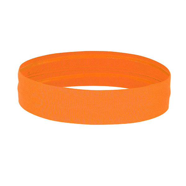 Mjuka och elastiska bomulls pannband, (förpackning med 12) - Orange