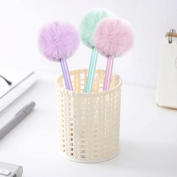 4 stycken Kawaii gelpennor 1,0 mm, söta gelbläckpennor, present till studenter