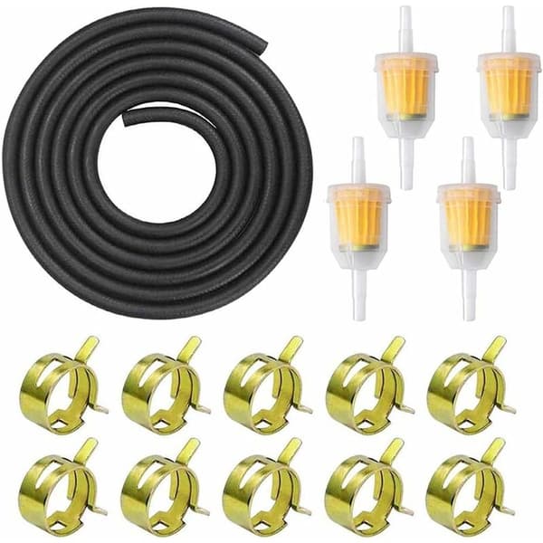 Bränsleledningssats, 3M lång bränsleslang, 5mm innerdiameter, med 4