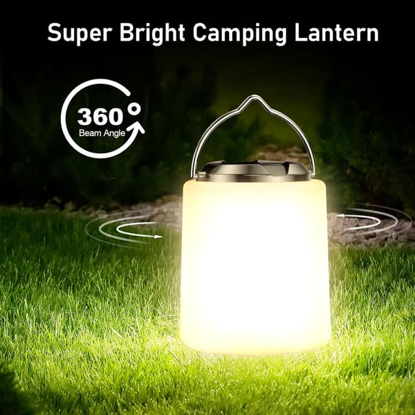 1 stk Campinglanterne, Oppladbar LED-lampe for Camping