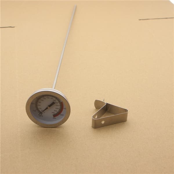 Frituretermometer rustfrit stål - Frituretermometer - Køkkentermometer - Olietermometer - 40 cm - 20 til 280°C - Grilli