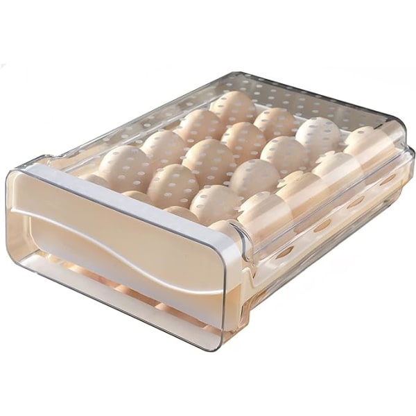 Muovinen munalaatikko, 20 ritilän kananmunan säilytyslaatikko, pinottava trans