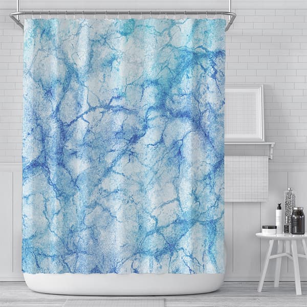 Vanntett trykt dusjforheng for moderne baderom (nummer 5)