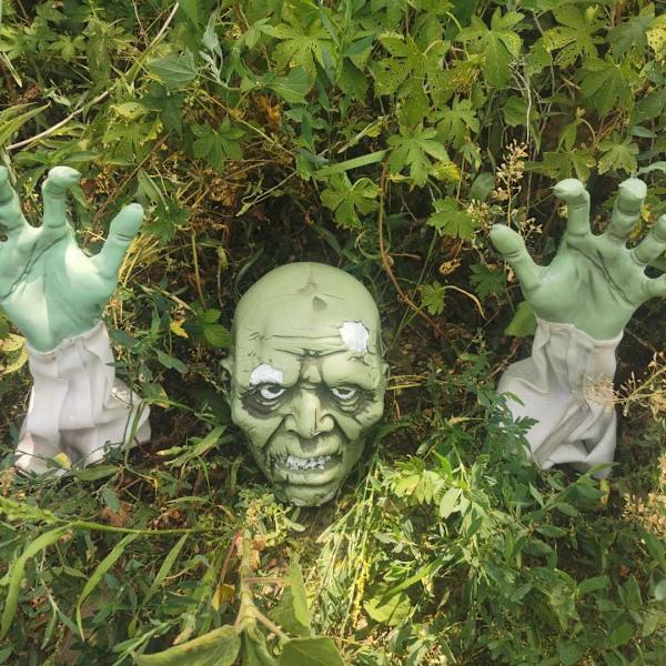 Halloween Zombie Kasvot ja Kädet Nurmikkoon Kiinnitettävät Koristeet, Parhaat Ulkokalmistokoristeet Halloweeniin