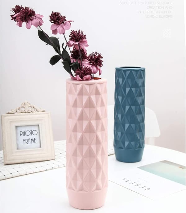King Style Plastvaser for Blomster, Holdbare, Moderne og Dekorative