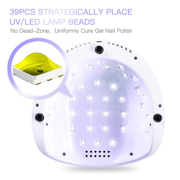 Lysherdende enhet negletørkerlampe 220W LED UV neglelampe sensor